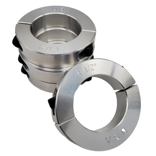Vista 6 de Diámetro de orificio de 0.50 pulgadas - Abrazadera del collar de eje de dos piezas - Aluminio 2024 (paquete de 1)