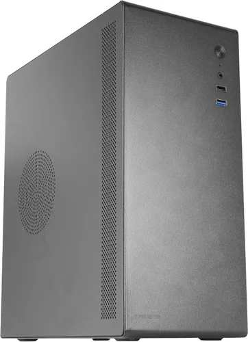 Vista 11 de Tacens 2FERROX, ATX Semi-Tower PC Case, ventilador lateral de 4.7 in, rejilla delantera, acero, negro