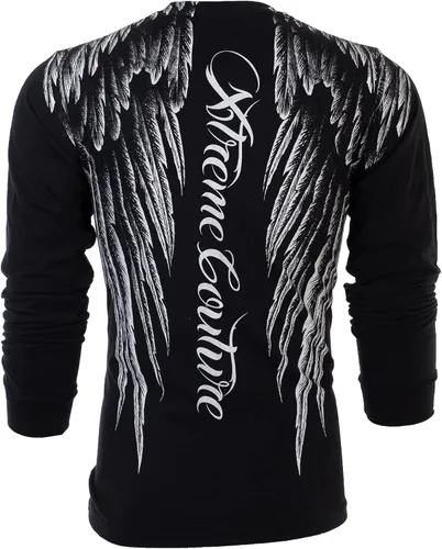 Vista 3 de Xtreme Couture by Affliction - Camisa de manga larga para hombre, Negro
