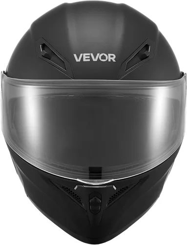 Vista 9 de VEVOR Casco de motocicleta aprobado por DOT, casco de motocross para adultos con visera transparente grande, cómodo para carreras de motocicleta