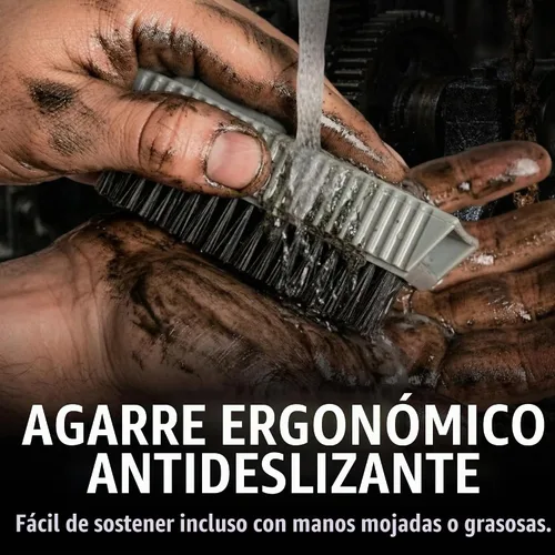 Vista 4 de Grip Clean Cepillo de uñas resistente para limpiar las uñas - Cepillo de limpieza de uñas para hombres y mujeres Cepillo mecánico. Limpiador