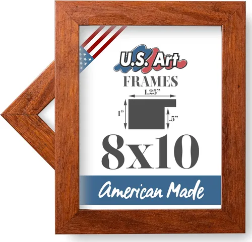 Vista 22 de Marco de fotos de 4 x 6 pulgadas, acabado envuelto suave, plano de 1.25 pulgadas de ancho, bronce oscuro envejecido, 100% madera americana compuesta