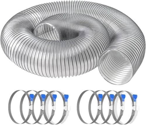 Vista 13 de PVC Dust Collection Hose 2.5" x 10',Black