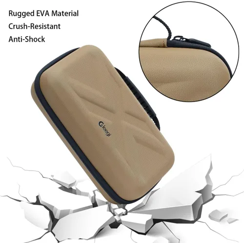 Vista 6 de Funda de almacenamiento de engranajes compatible con ELECOM NESTOUT Banco de energía resistente y linterna LED para campamento al aire libre y mini