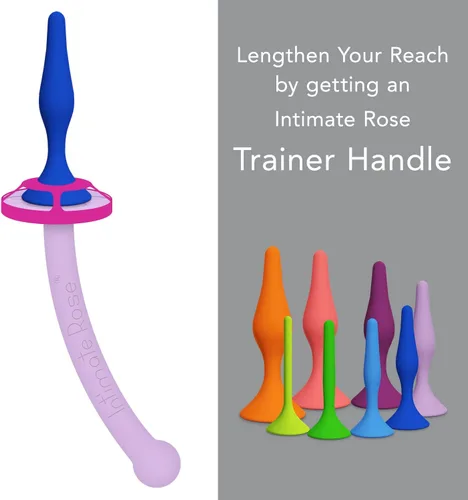 Vista 4 de Ahorra un 10 % en el paquete de 4 entrenadores rectales Intimate Rose - Tamaño 3-6 + mango dilatador y paquete de lubricante Velvet Rose.