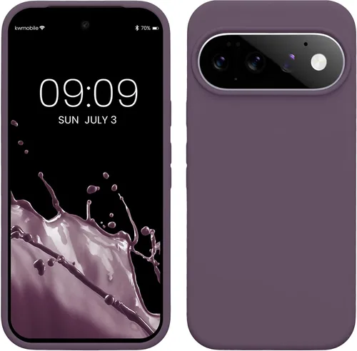 Vista 46 de kwmobile Funda Compatible con Google Pixel 6 - Funda de teléfono de silicona de TPU con acabado suave - Océano Profundo