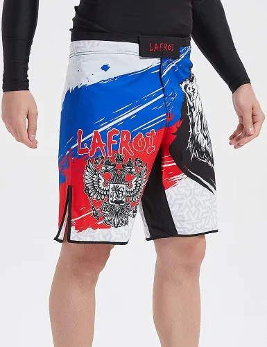 Vista 4 de LAFROI QJK01 - Pantalones cortos de boxeo para hombre con cordón y bolsillo