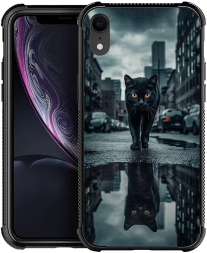 Vista 25 de CARLOCA Funda compatible con iPhone Xs, diseño gráfico a prueba de golpes, antiarañazos, protección contra caídas para iPhone X/XS Familia de jirafa
