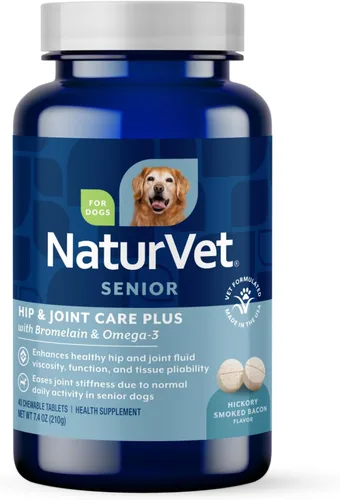 Vista 9 de NaturVet Senior Dog Wellness Hip & Joint Advanced Plus Omegas - 90