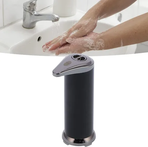 Vista 4 de Zerodis Dispensador automático de jabón líquido de 8.5 fl oz, sensor infrarrojo sin contacto, dispensador automático de jabón líquido manos libres