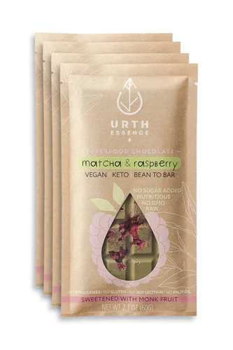 Vista 12 de Urth Essence Barras de chocolate veganas sin azúcar Chocolate Keto Alimento apto para dietas cetogénicas sin lácteos Alimentos saludables