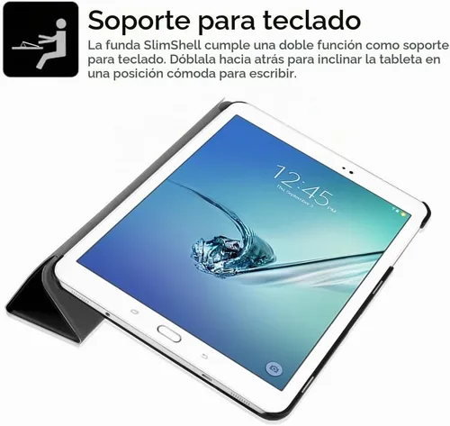 Vista 8 de Fintie - Carcasa para Samsung Galaxy Tab S2 9.7 2015, color negro Funda protectora ultraligera, triple pliegue, función de apagado y encendido