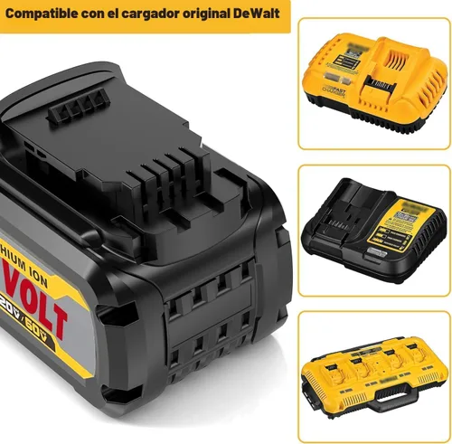 Vista 5 de 60V MAX 9000mAh Reemplazo para batería Dewalt de 60 voltios DCB606 DCB609 DCB612 DCB615 Compatible con herramientas eléctricas originales de 20V/60V