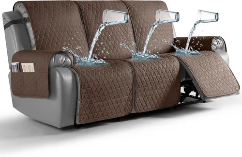Vista 30 de TAOCOCO Funda reclinable 100% impermeable, antideslizante, lavable, con correas elásticas para las piernas, protector de muebles para perros