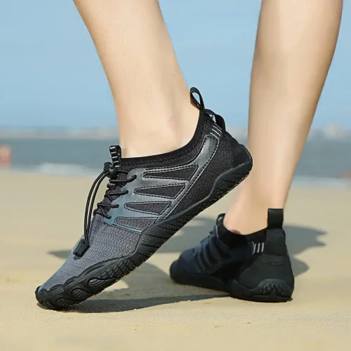 Vista 6 de YING LAN Zapatos de agua para hombres y mujeres, secado rápido, antideslizantes, para playa, natación, deportes acuáticos, buceo, vela, kayak