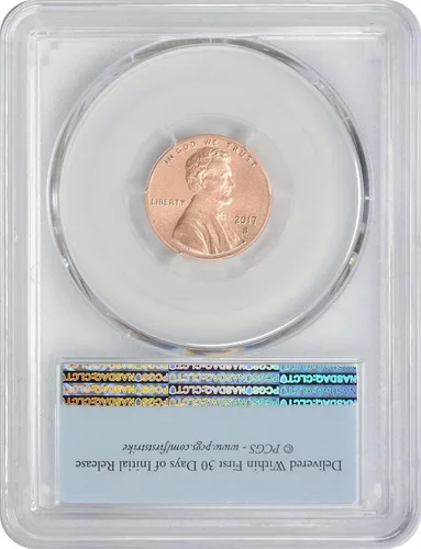 Vista 2 de 2017 S Lincoln Shield 2017 S PCGS SP-70 Enhanced Lincoln Shield First Strike RD Cent SP-70 PCGS SP