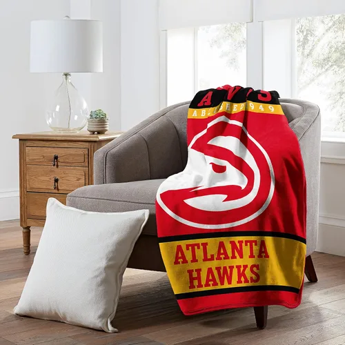 Vista 2 de Northwest NBA - Manta Raschel de poliéster de 50 x 60 pulgadas, Atlanta Hawks