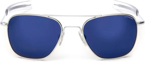 Vista 2 de Randolph USA - Lentes de sol de aviador para hombre o mujer cromo mate clásicos polarizados y no polarizados con protección UV