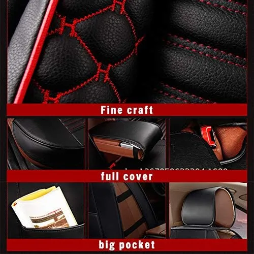 Vista 7 de Fundas de asiento de automóvil personalizadas para Forte 2010-2021, juego completo de 5 asientos, para todo tipo de clima, protector de asiento
