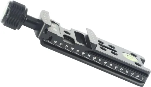 Vista 4 de Riel de 3.937 in Nodal Slide Metal Tornillo Perilla Abrazadera Placa de liberación rápida para trípode Cabeza de bola rápida con RRS Arca Swiss