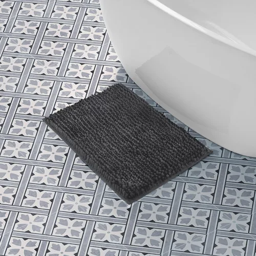 Vista 33 de Laura Ashley - Juego de 2 tapetes de baño de chenilla suave, 20 x 34 pulgadas, color azul