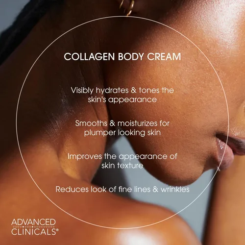 Vista 6 de Advanced Clinicals Loción corporal y hidratante facial de colágeno Loción de colágeno antienvejecimiento para mujeres, hombres, manos y cuello que