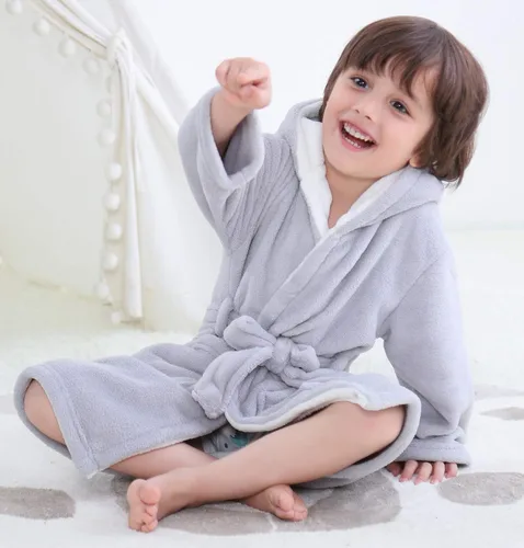 Vista 7 de Bebé Unisex felpa animal con capucha bata para bebé ropa de dormir multicolor