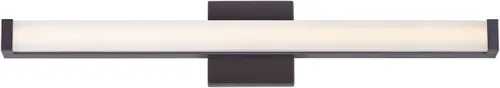Vista 12 de Maxim Lighting Spec - Lámpara de tocador de baño Acabado de aluminio de níquel satinado Lámpara contemporánea para interiores Ideal para baños