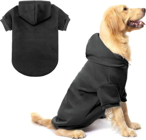 Vista 35 de BINGPET - Sudaderas con capucha de seguridad para perros, suéter para cachorros, abrigos para perros para clima frío, suéter con capucha abrigado