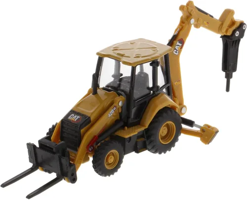 Vista 5 de Diecast Masters Escala 1:64 Caterpillar 420 XE Retroexcavadora Modelo 85765 Play & Collect Series Cat Equipo de construcción