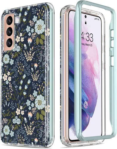 Vista 24 de ESDOT - Funda protectora para celular Samsung Galaxy S21, de grado militar, resiste caídas de 21 pies (probado), con diseños modernos, para niñas