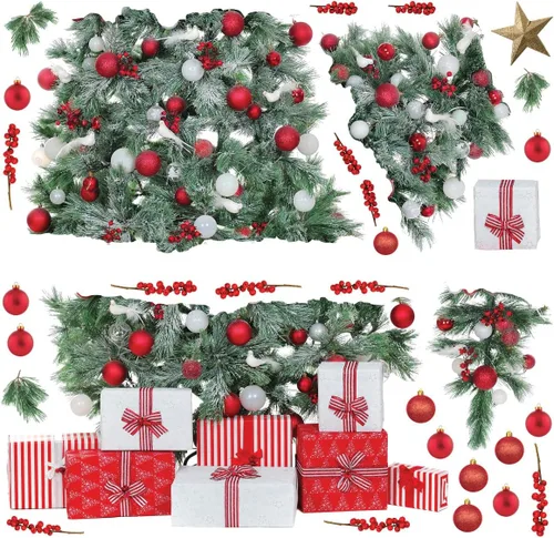 Vista 9 de RoomMates RMK4838GM - Calcomanías de pared gigantes para árbol de Navidad con tira de luces