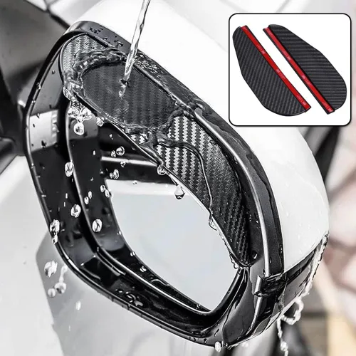 Vista 7 de Protector de Lluvia para Espejo Retrovisor, Película Protectora contra la Lluvia para Espejo de Vehículo, Protector de Visor para la mayoría