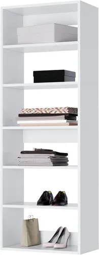 Vista 8 de Modular Closets Vista Collection - Estantería con estante de madera integrada (gris, 19.5 pulgadas de ancho)