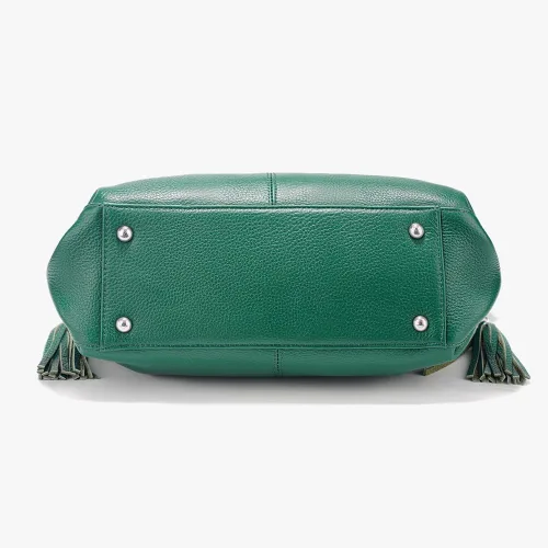 Vista 22 de Moda suave cuero genuino borla mujer bolso señoras hombro mensajero hobo bolso