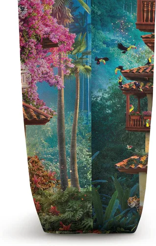 Vista 3 de Disney Encanto Magical Casa Madrigal - Bolsa de mano Blanco 16 pulgadas