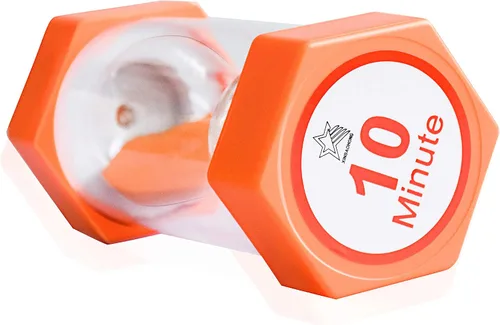 Vista 6 de XINBAOHONG - Temporizador de arena, reloj de arena de 3 minutos y 10 minutos, temporizador para juegos infantiles, aula, hogar, oficina, cocina
