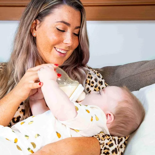 Vista 5 de Minbie Biberón para lactancia materna de 3 meses, kit sin BPA