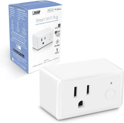 Vista 13 de Feit Electric WiFi compatible con Alexa y Google Home, aplicación Feit, no requiere hub, control remoto desde cualquier lugar, enchufe de toma