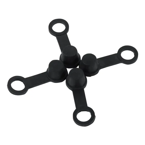 Vista 5 de Aramox Tapón de pezón de purga de freno, 4 piezas de goma negra para pezón de purga de grasa Zerk, cubierta antipolvo de 0.315 in para motocicleta