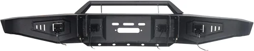 Vista 7 de Tundra parachoques delantero con placa de cabrestante para camioneta Toyota Tundra 2007 2008 2009 2010 2011 2012 2013