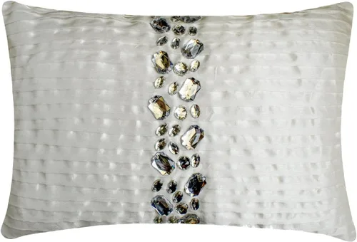 Vista 11 de Diseñador champaña café almohadas Tapa, cristales pinktucks almohadas Tapa, cuadrado fundas para cojín cuadrado, seda fundas de almohada decorativas
