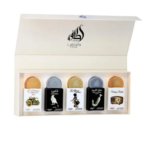 Vista 3 de Lattafa Giftset Collection Eau De Parfum Almizcle, Ámbar, Amaderado, Afrutado Fragancia de Perfume de Larga Duración