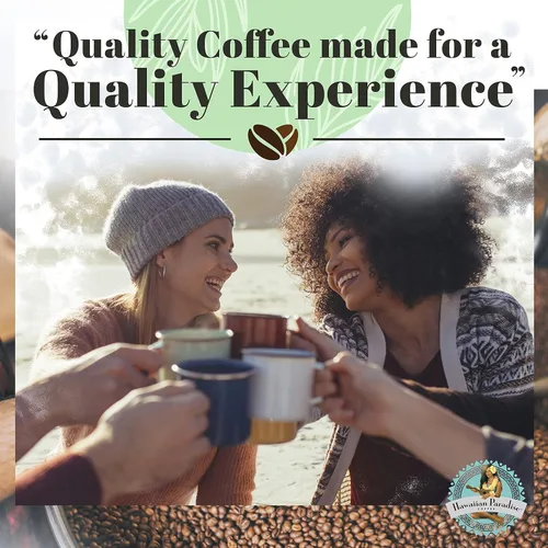 Vista 4 de Hawaiian Paradise Coffee Café molido de avellana – Premium rico sabor Bold Signature Brewed – 100% granos arábica