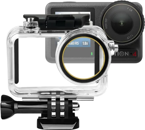 Vista 6 de SUNDO Funda protectora compatible con cámara DJI Action 5 Pro/Action 4/Action 3, 164.0 ft/164 pies, cubierta impermeable para buceo profundo, buceo