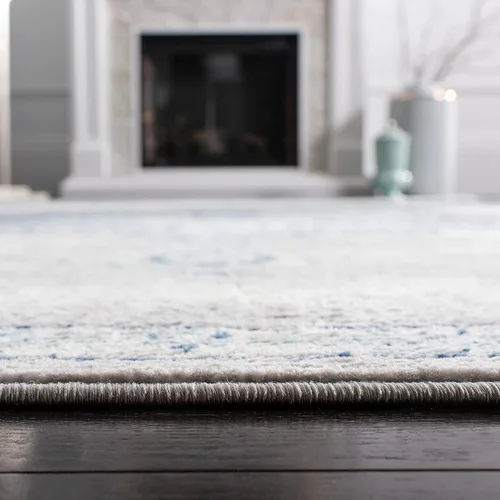 Vista 2 de SAFAVIEH Brentwood Collection - Alfombra decorativa de 2 x 4 pies, diseño desgastado de medallón, no desprende pelusa y de fácil cuidado, ideal