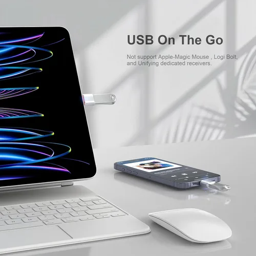 Vista 13 de Duyasurs Paquete de 6 adaptadores USB C a USB, transferencia de datos de alta velocidad, adaptador USB C macho a USB 3.0 hembra OTG para iPhone 17