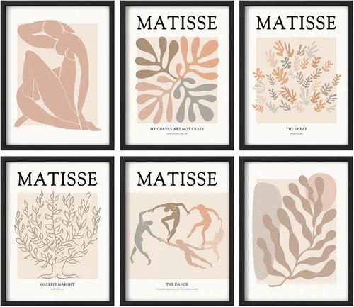Vista 125 de Juego de galería de collage enmarcado para pared, diseño de plantas de flores de William Morris, ilustraciones de naturaleza silvestre, moderno