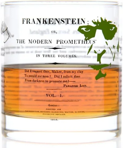 Vista 17 de Well Told Classic Literature Rocks Glass – A Christmas Carol por Charles Dickens – Vaso de whisky a la antigua moda para los amantes de los libros