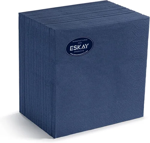 Vista 38 de Servilletas negras para bebidas, servilletas de papel desechables de 3 capas para bar, cóctel, bodas, cumpleaños, fabricadas en la UE, (20 unidades)